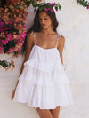 Wolfeel Sexy Loose White Cotton Women's Dress